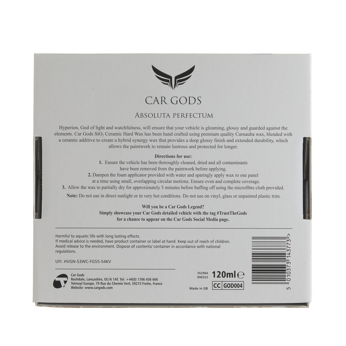 SiO2 Ceramic Hard Wax - 120ml
