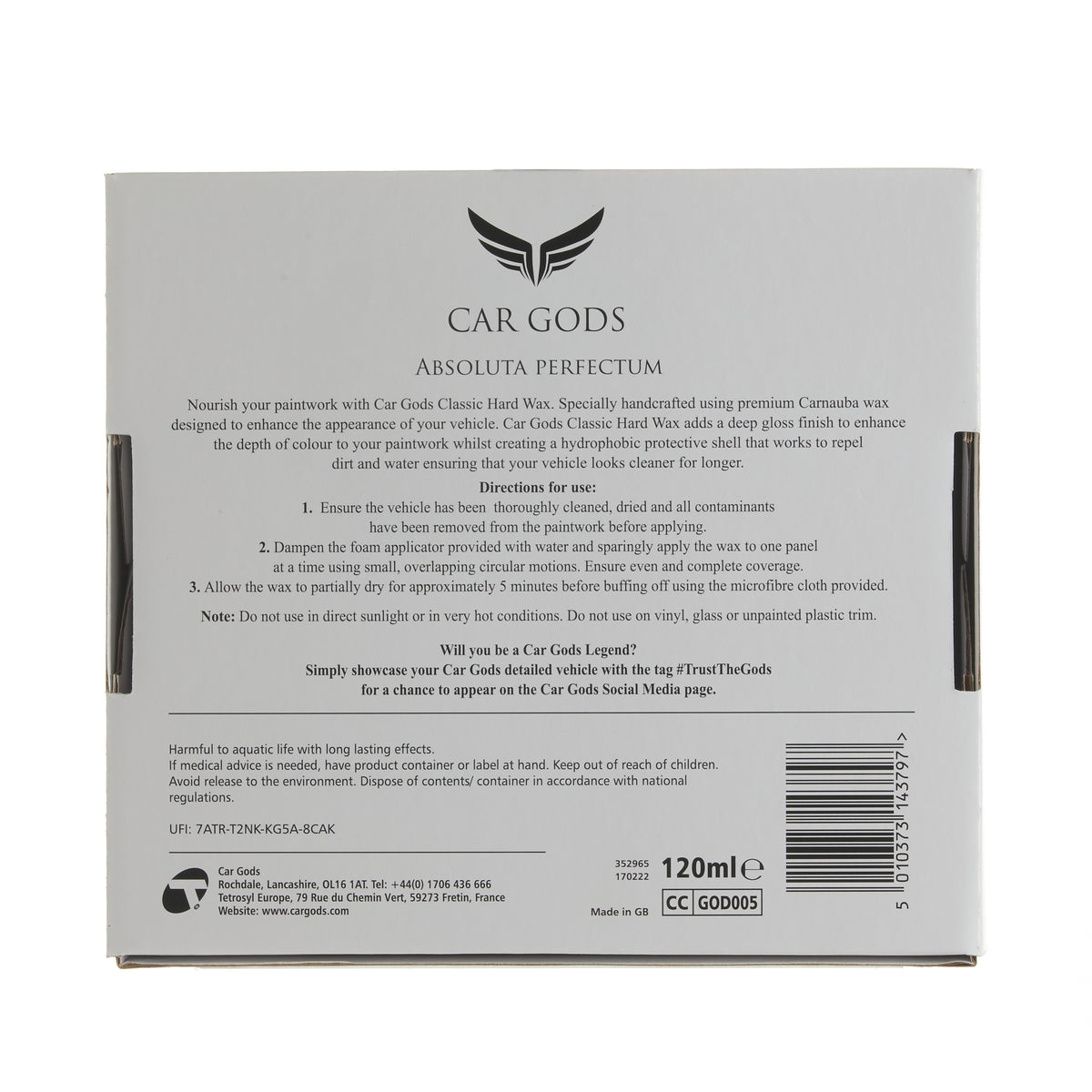 Classic Carnauba Hard Wax - 120ml