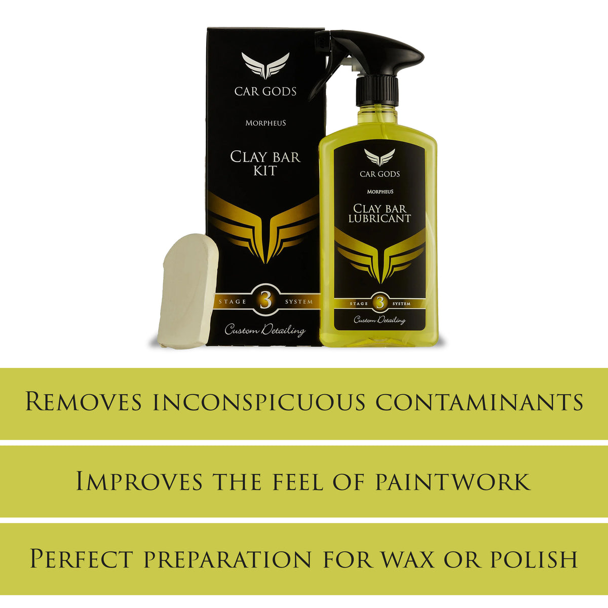 Clay Bar & Lubricant Detailing Kit - 500ml
