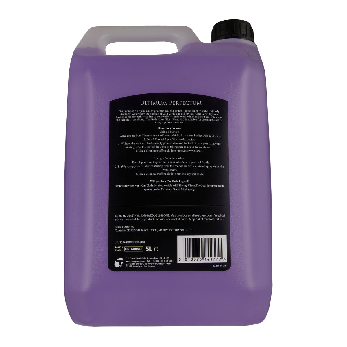 Aqua Gloss Hydro Rinse Aid - 5L