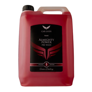 Hades Almighty Power Pre Wash Front of 5L Bottle