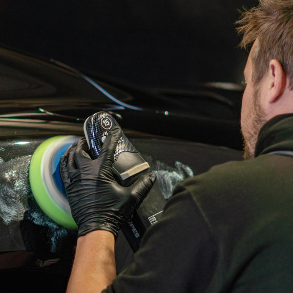 Polishing an Aston Martin Vanquish