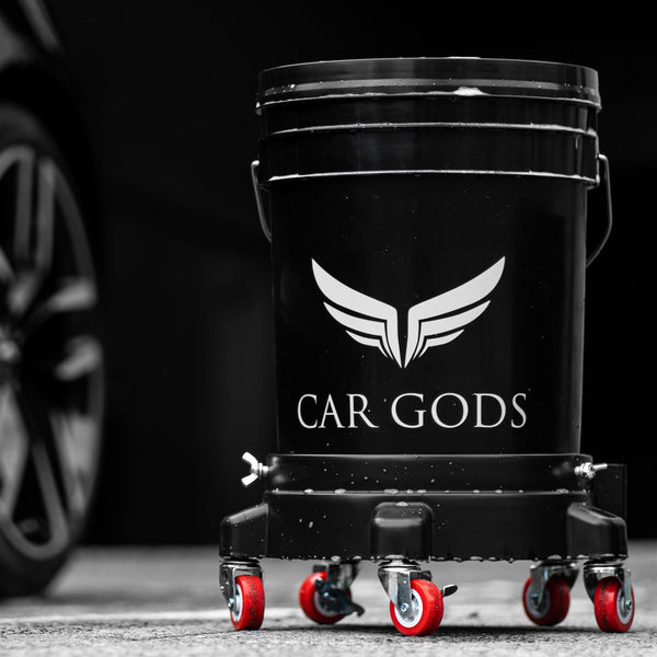 Car Gods bucket with dolly and wheels
