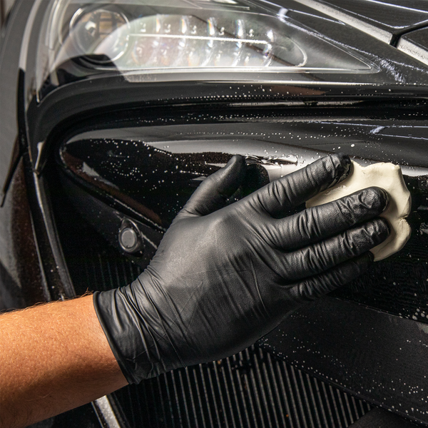 Applying Clay Bar to the front of a Mclaren 570s