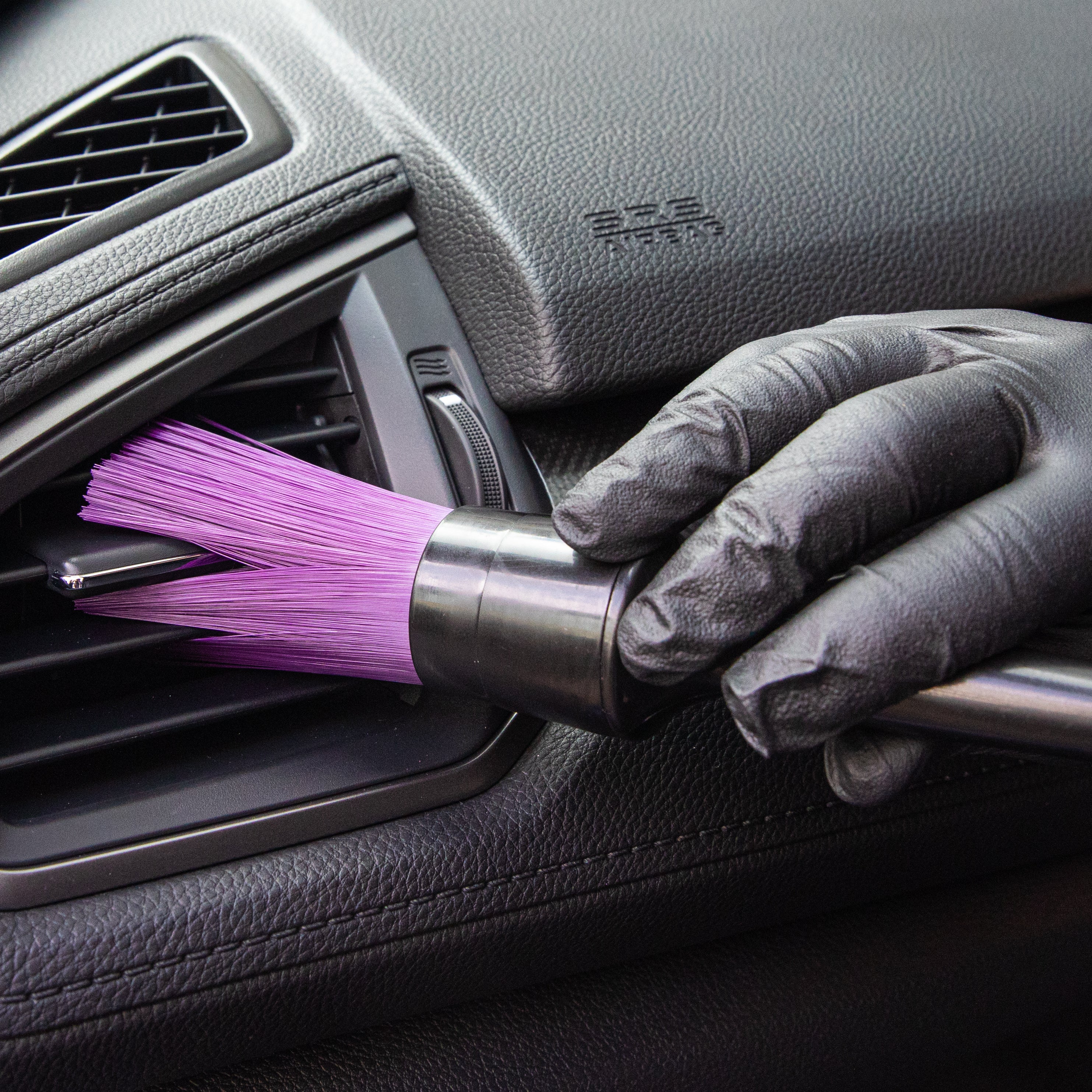 Cleaning either side of car fan vents