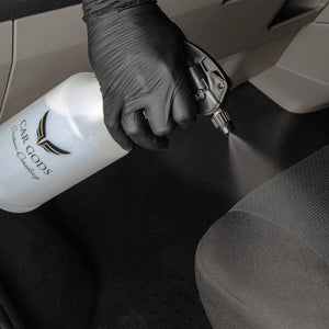 Spray Ceramic Fabric Sealer Directly onto Cloth Seats