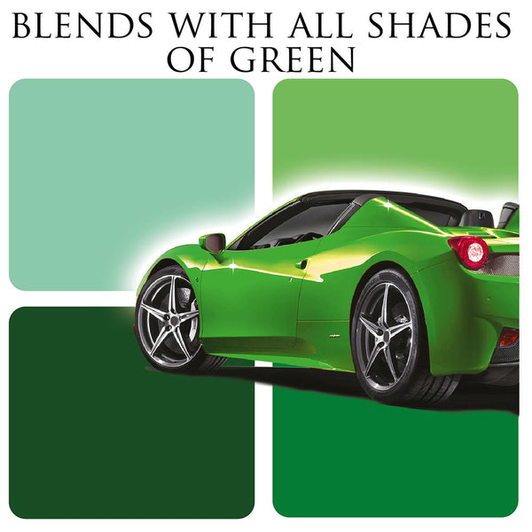 Iris Dark Green blends with all shades of greens
